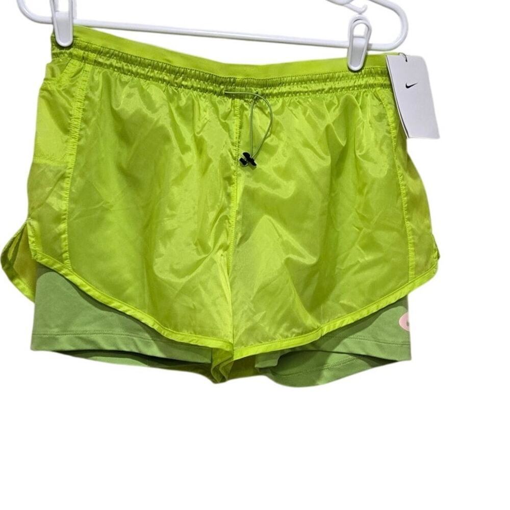 Nike Tempo Icon Clash Shorts NWT Green Pink Running Medium